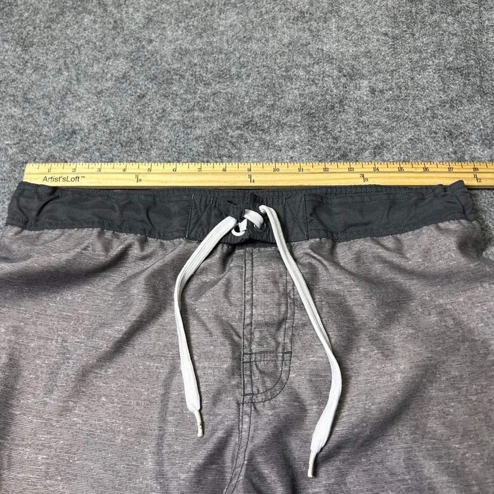 OP Ocean Pacific Grey Heathered Board Shorts Skater Baggy‎ Y2K Mens Size Medium